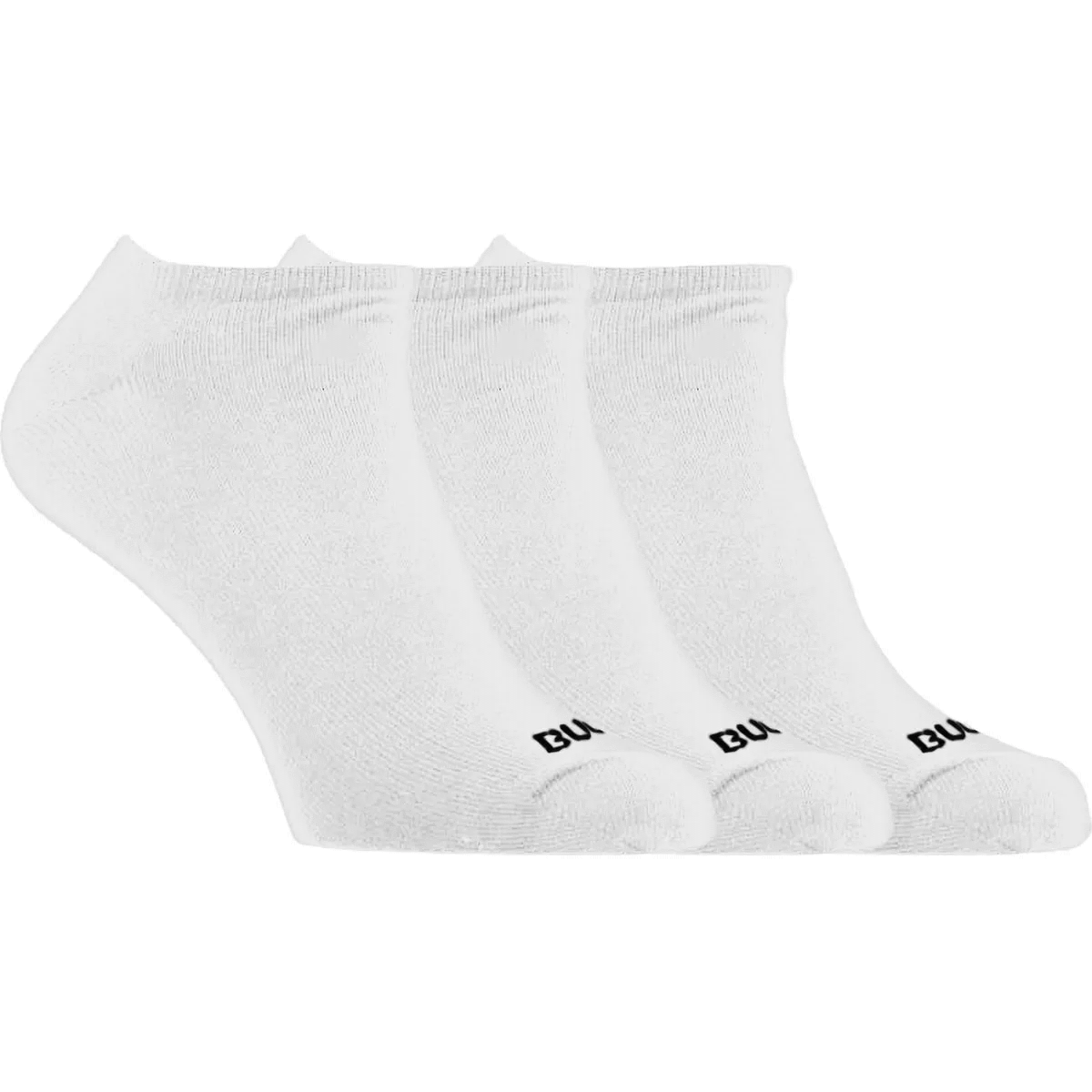 Bula Men's 3pk No Show Socks White
