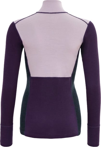 Devold Women's Lauparen Merino 190 Zip Neck Orchid/lilac/ink Devold