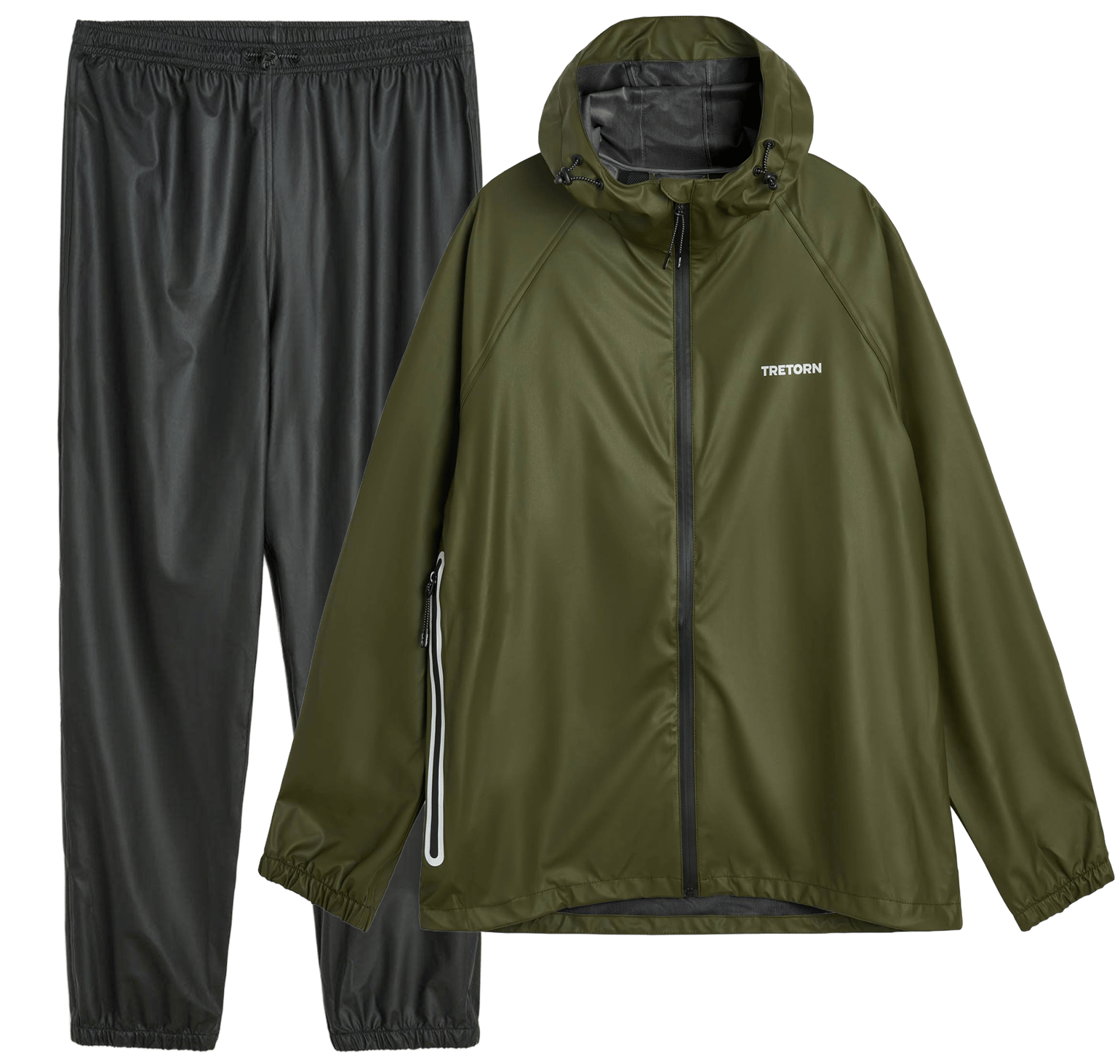 Tretorn Packable Rainbreaker Set Forest Green