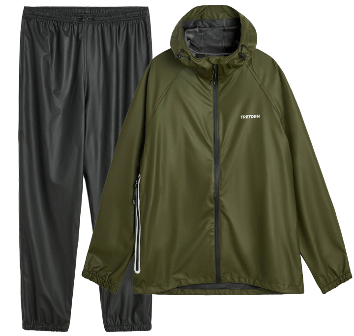 Tretorn Unisex Packable Rainbreaker Set Forest Green Tretorn