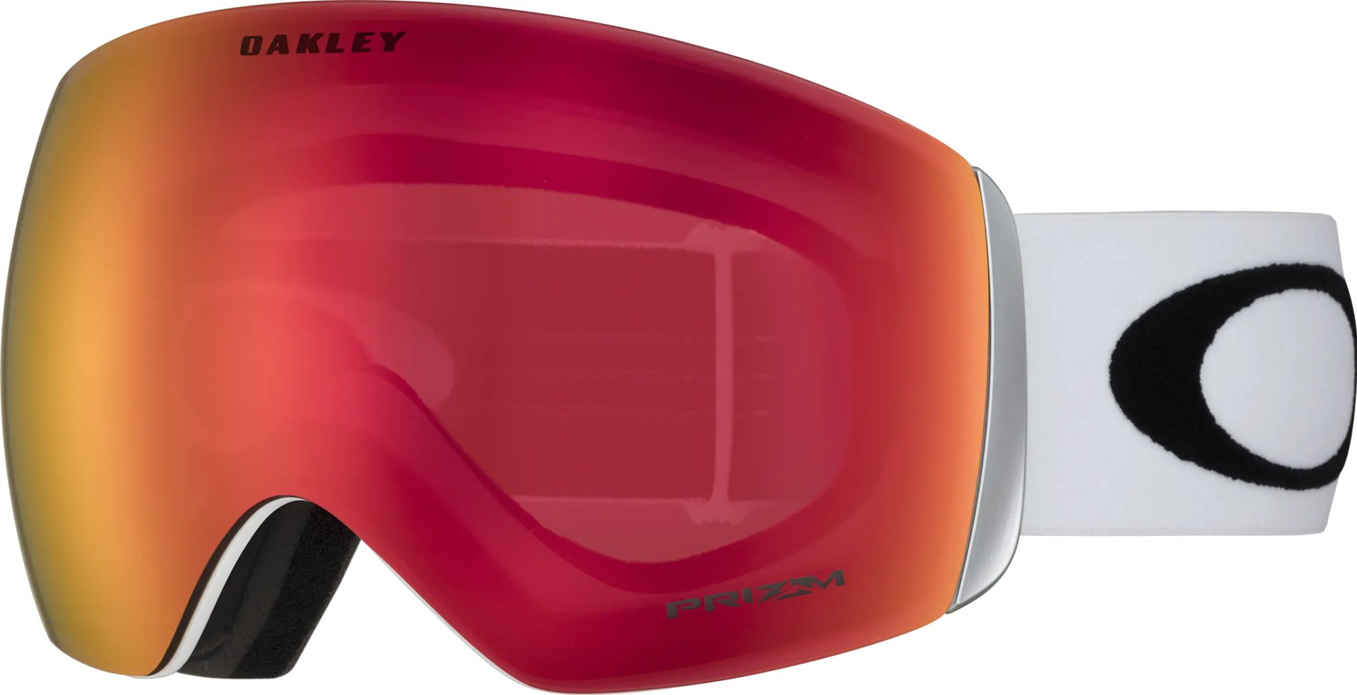 Oakley Flight Deck L Matte White/Prizm Snow Torch Iridium solglasögon herr