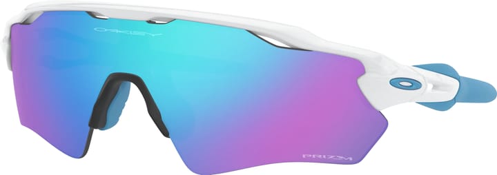 Juniors' Radar EV XS Path Polished White/Prizm Sapphire Oakley