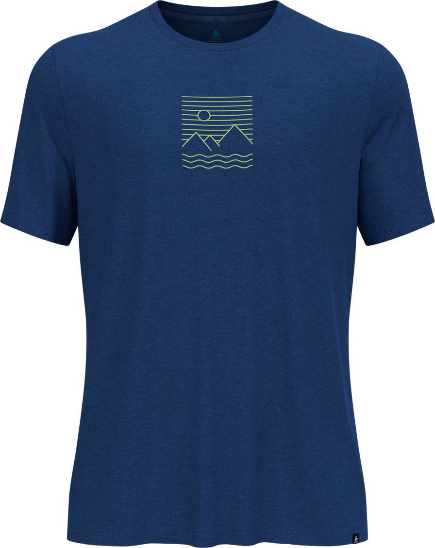Odlo Men’s Ascent Sun Sea Mountains T-Shirt Limoges Melange