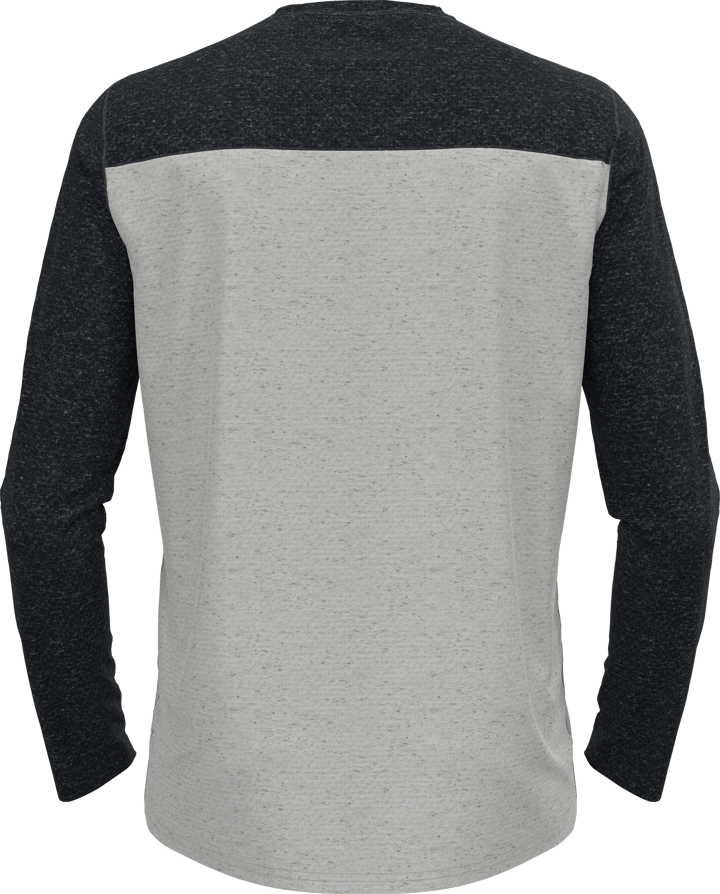 Odlo Men's T-shirt Crew Neck L/S X-Alp Linencool Black - Odlo Concrete Grey Odlo