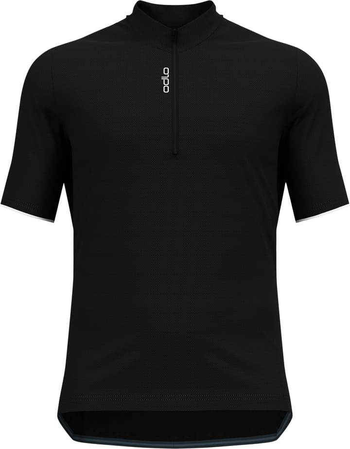 Odlo Men's T-shirt S/U Collar S/S 1/2 Zip Essential Black Odlo