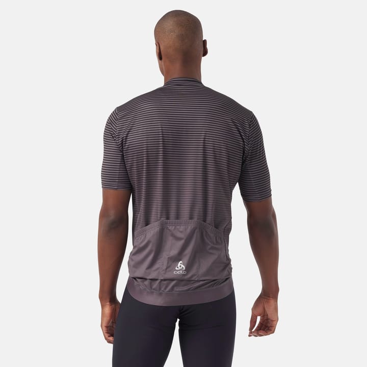 Odlo Men's The Zeroweight Chill-Tec Jersey Black - Odlo Graphite Grey Odlo