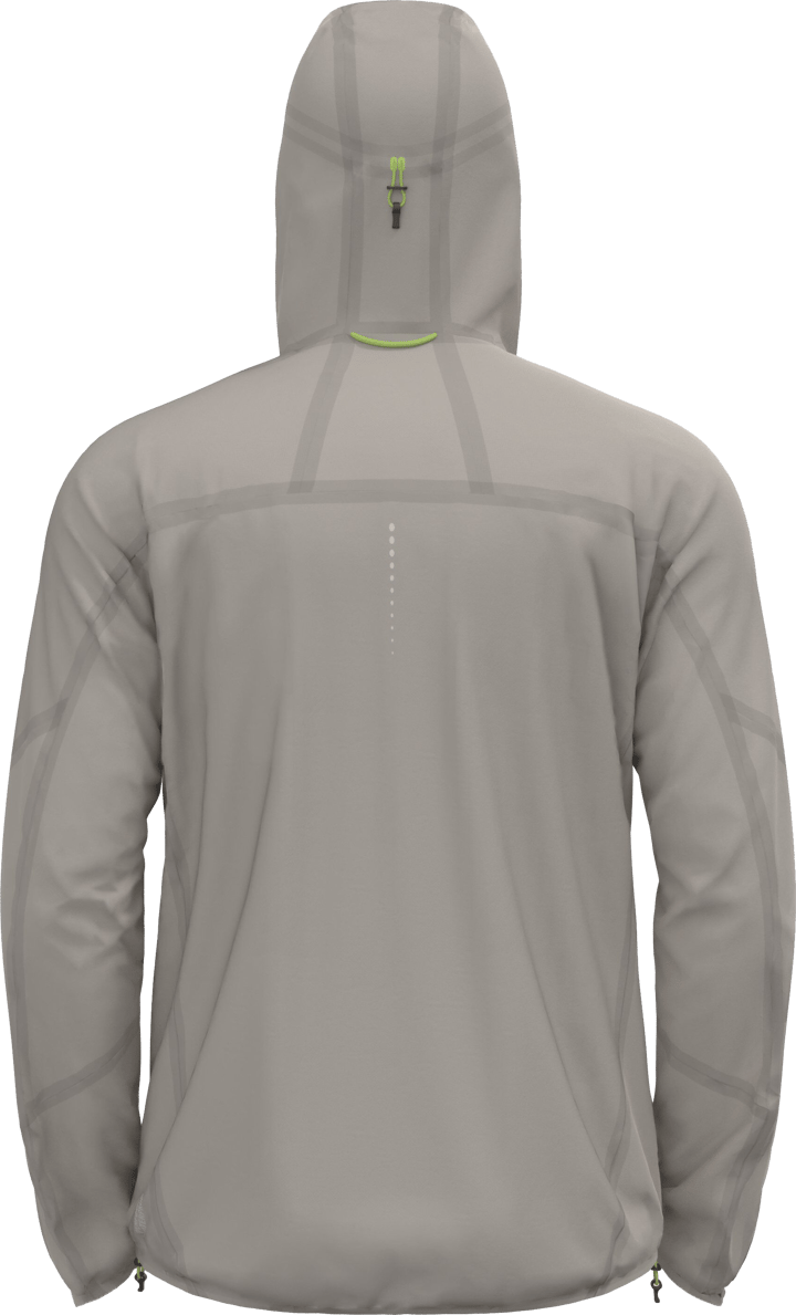 Odlo Men's Zeroweight Waterproof Jacket Silver Cloud/Sharp Green Odlo