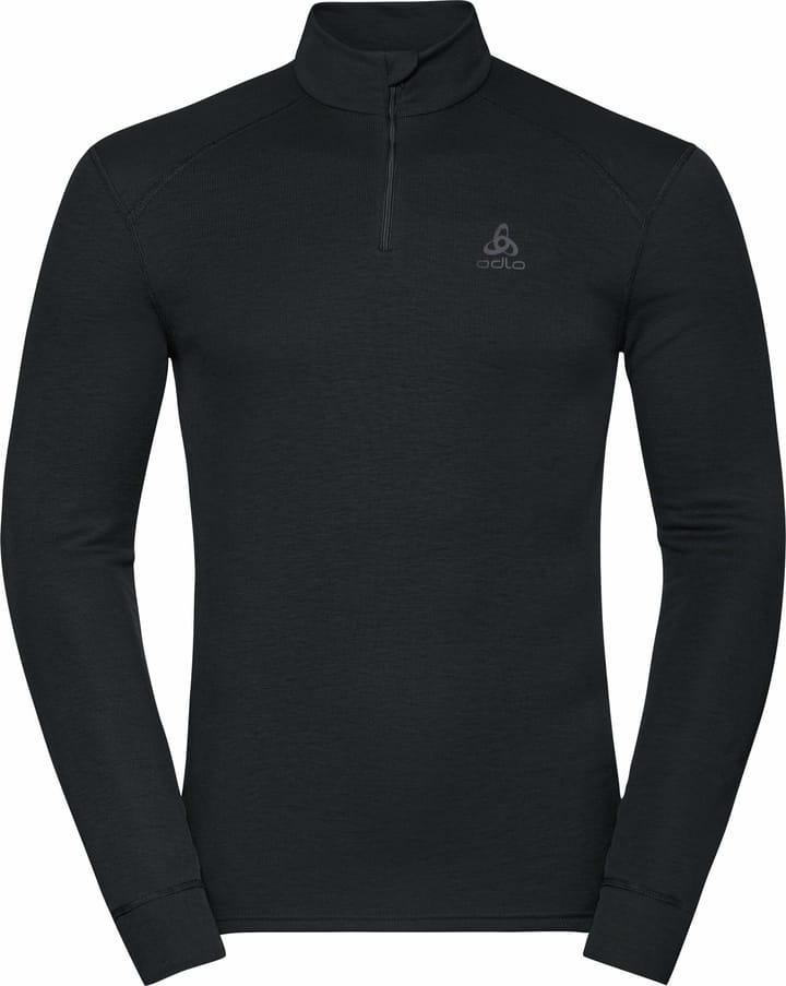 Men's Active Warm ECO Half-Zip Turtleneck Base Layer Top Black Odlo