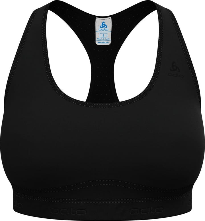 Odlo Women's Ascent Performance Wool Medium Support Sports Bra Black Odlo