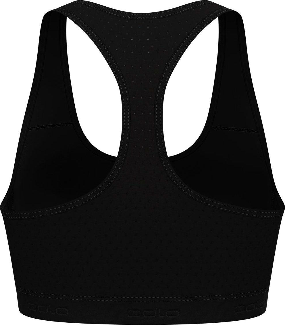 Odlo Women's Ascent Performance Wool Medium Support Sports Bra Black