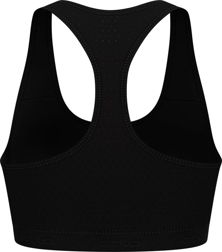 Odlo Women's Ascent Performance Wool Medium Support Sports Bra Black Odlo