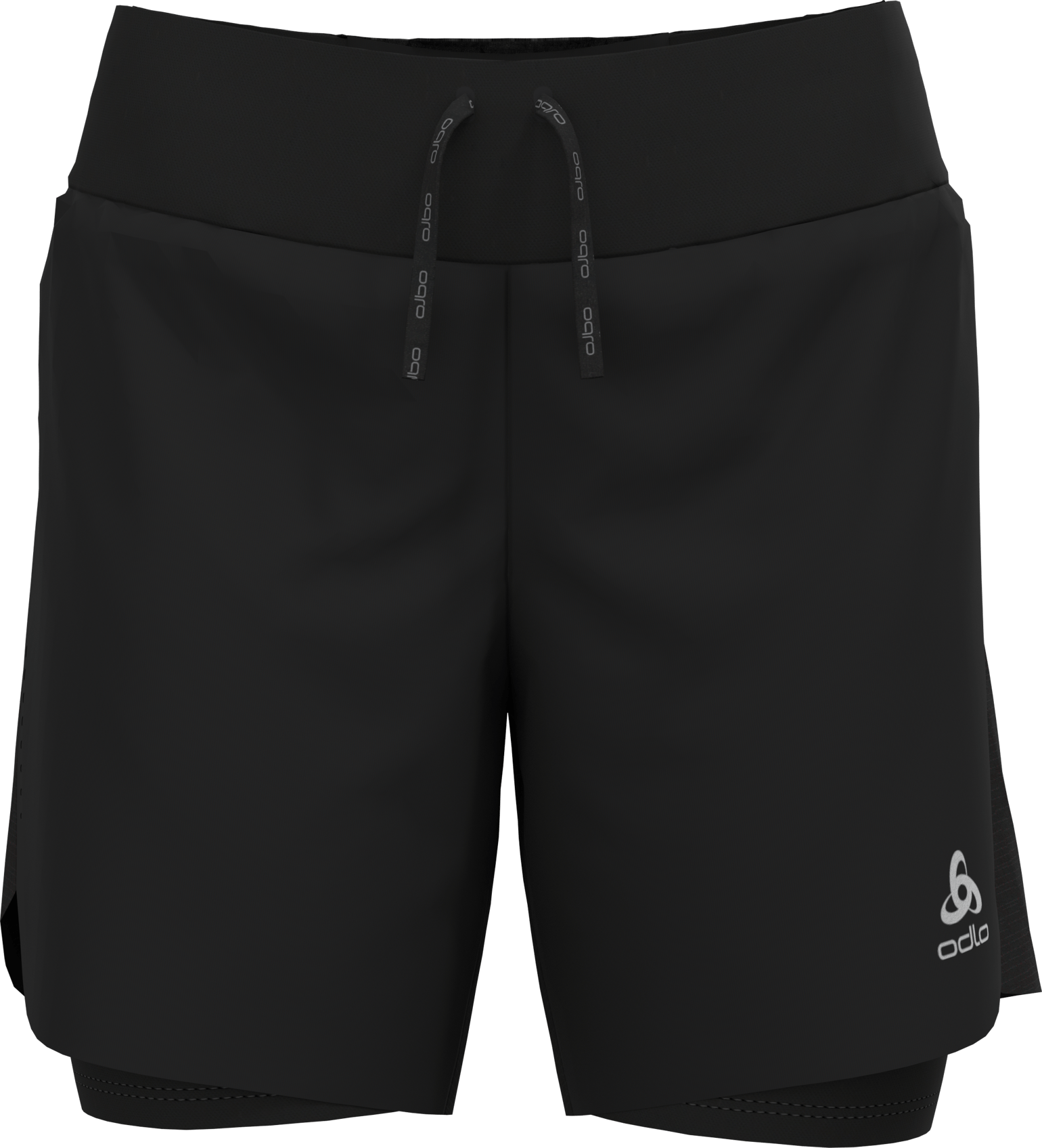 Odlo Women's 2-in-1 Short X-Alp Trail 6 Inch Black