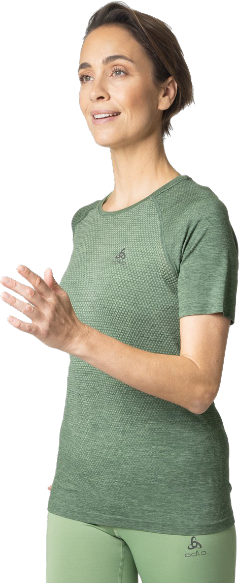 Women’s T-shirt Crew Neck S/S Essential Seamless Loden Frost Melange