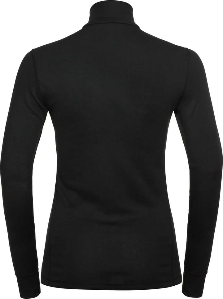 Odlo Women's Active Warm Eco Half-Zip Turtleneck Base Layer Top Black Odlo