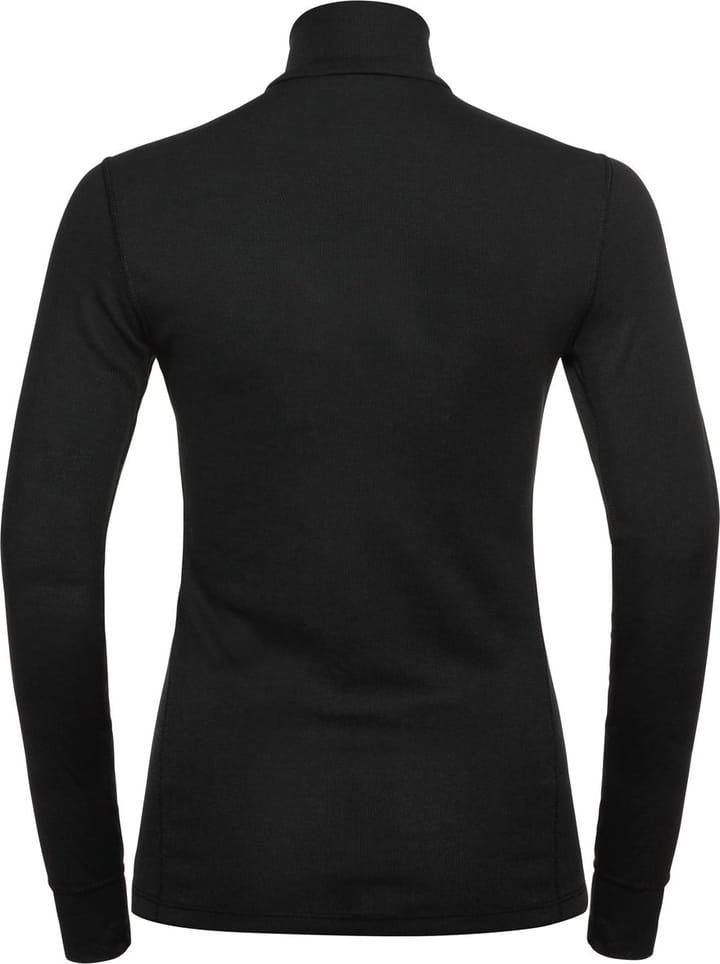 Odlo Women's Active Warm Eco Half-Zip Turtleneck Base Layer Top Black Odlo