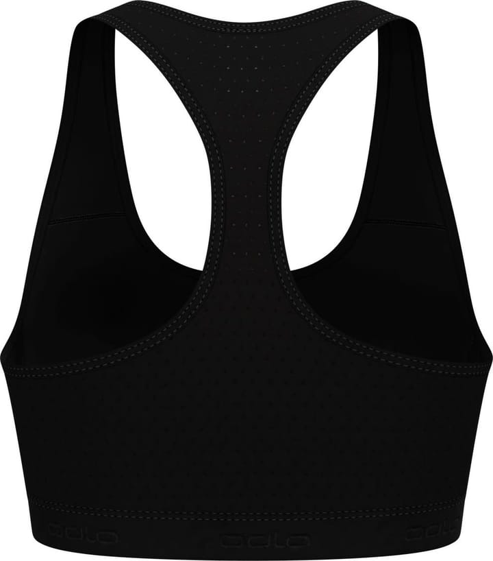 Odlo Women's Ascent Performance Wool Medium Support Sports Bra Black Odlo