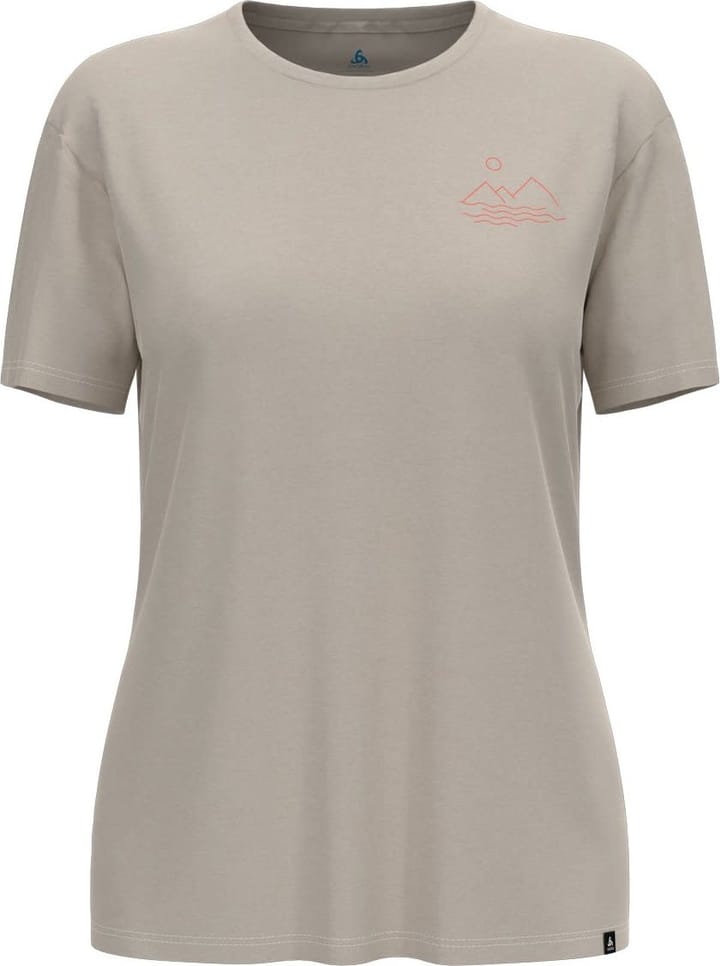 Odlo Women's Ascent Sun Sea Mountains T-Shirt Silver Cloud Melange Odlo