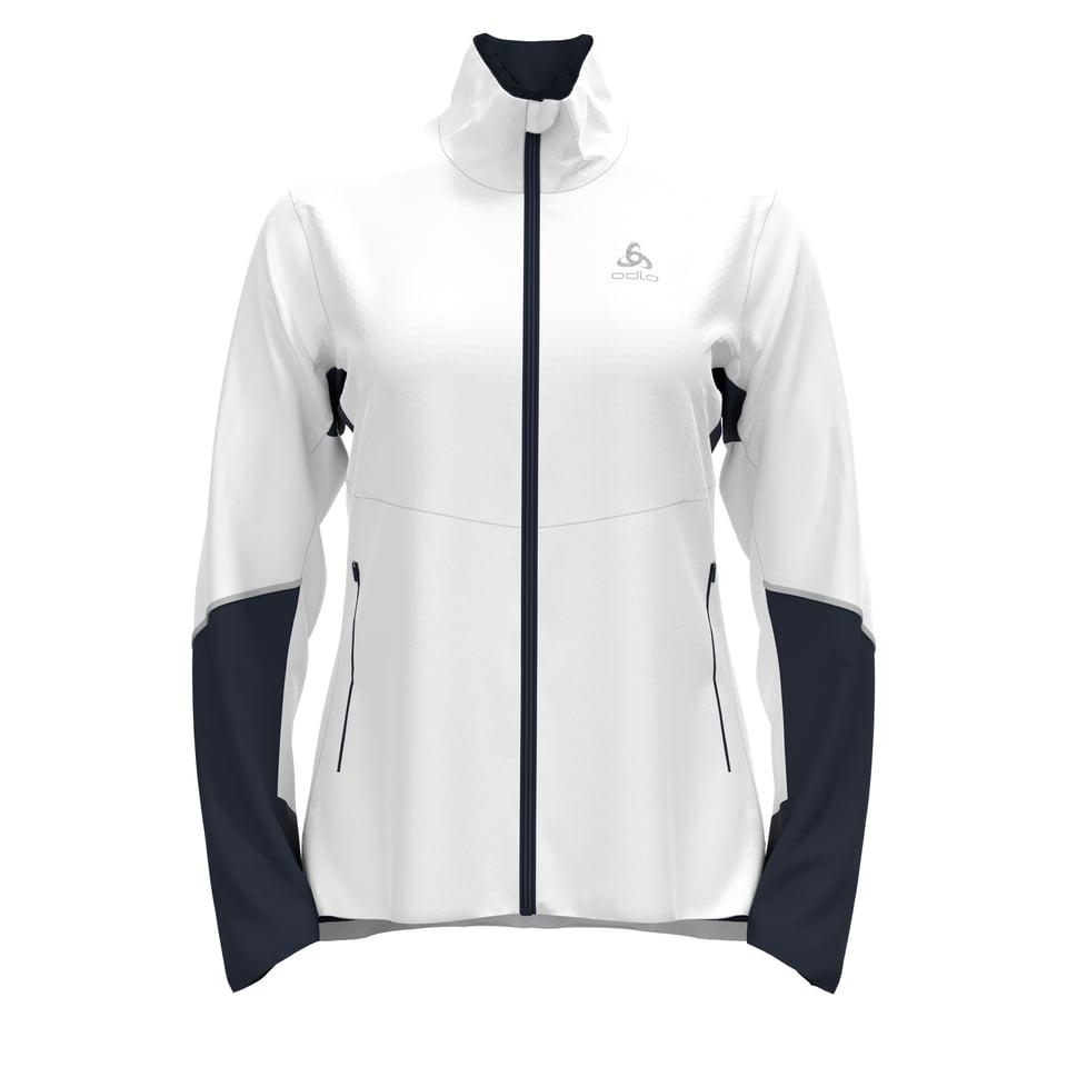 Women's Jacket Langnes White Dark Sapphire