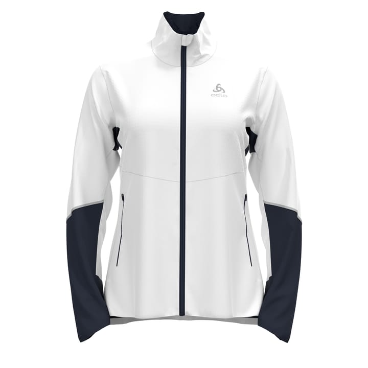 Odlo Women's Jacket Langnes White - Dark Sapphire Odlo