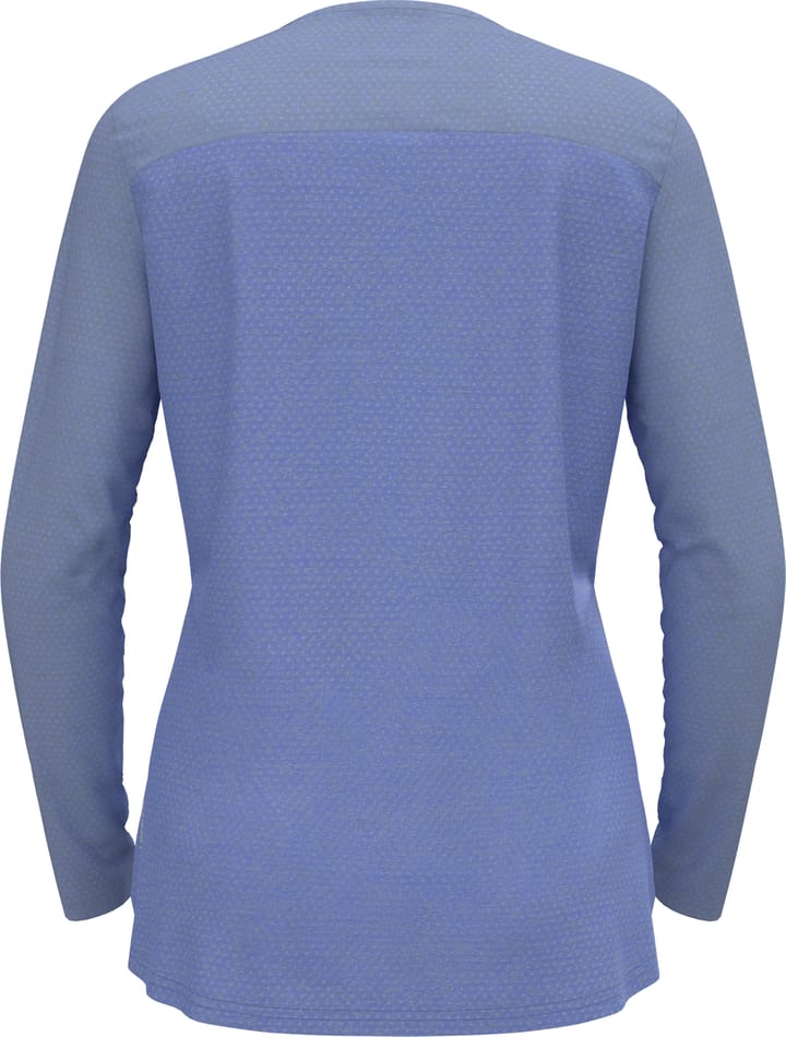 Odlo Women's T-shirt Crew Neck L/S X-Alp Linencool Persian Jewel/Blue Heron Odlo