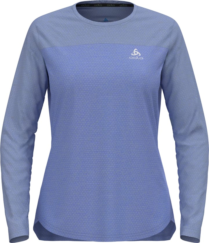 Odlo Women's T-shirt Crew Neck L/S X-Alp Linencool Persian Jewel/Blue Heron Odlo
