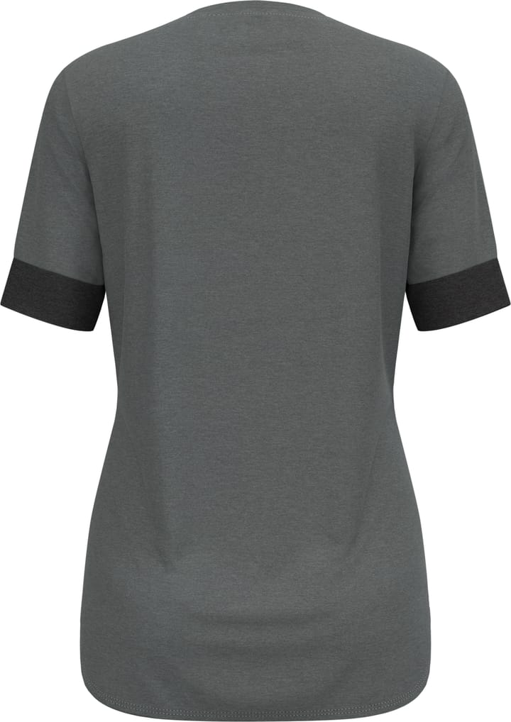 Odlo Women's T-shirt Crew Neck S/S Ride 365 Black Melange/Grey Melange Odlo