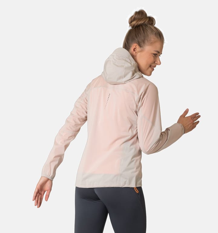 Odlo Women's Zeroweight Waterproof Jacket Silver Cloud/Live Wire Odlo