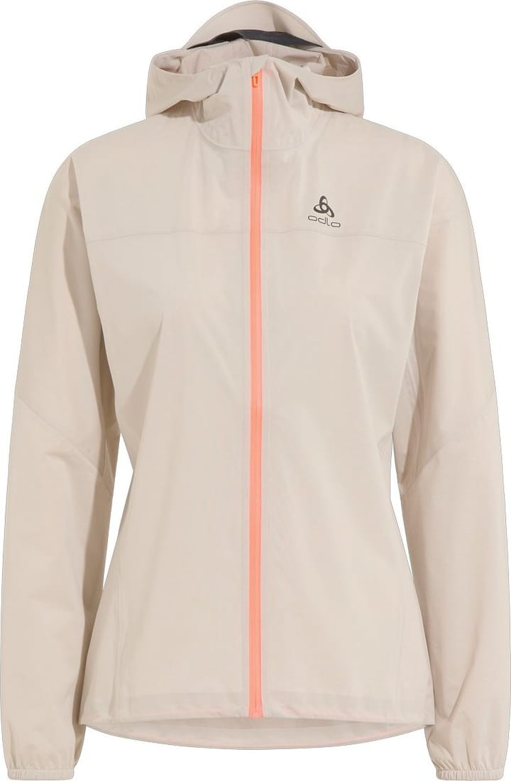 Women's The Zeroweight Waterproof Jacket Silver Cloud - Live Wire Odlo