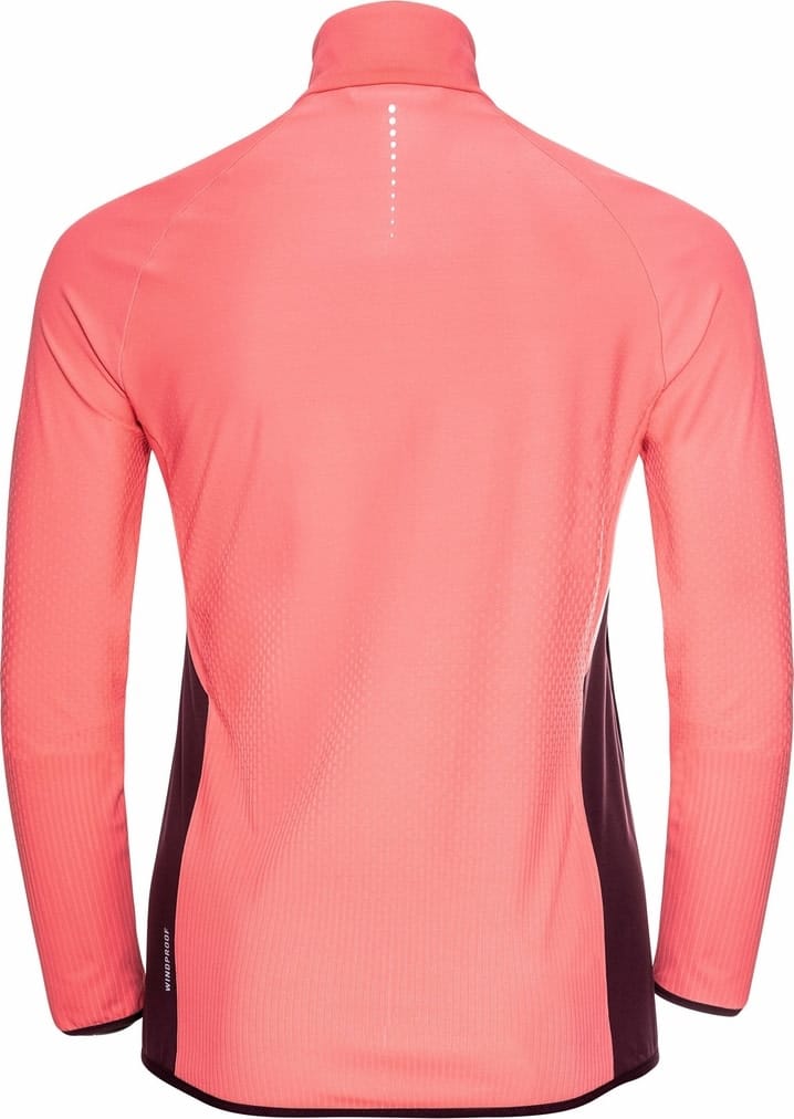 Odlo Women's Zeroweight Warm Hybrid Running Jacket Siesta/Winetasting Odlo