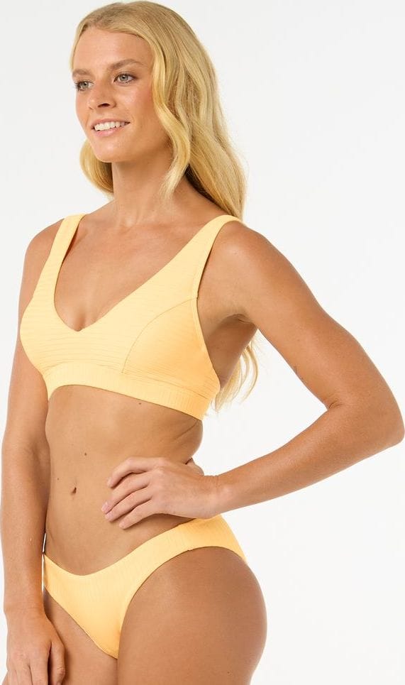 Rip Curl Women's Premium Surf D Cup Deep V Bikini Top Mango Rip Curl