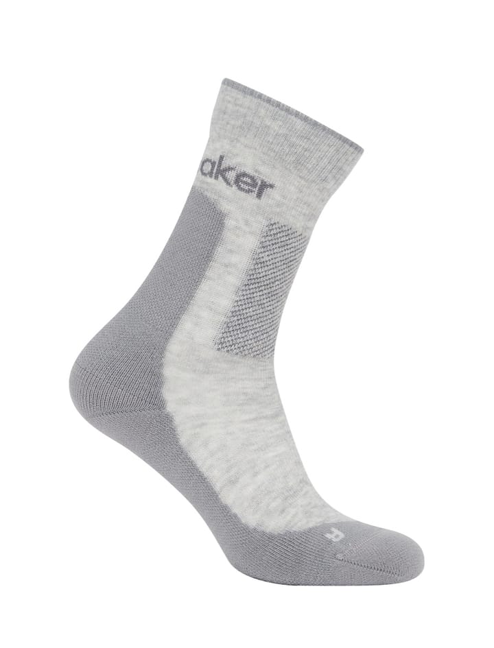 Icebreaker M Mer Hike+ Medium Crew Blizzard Hthr/alloy Icebreaker