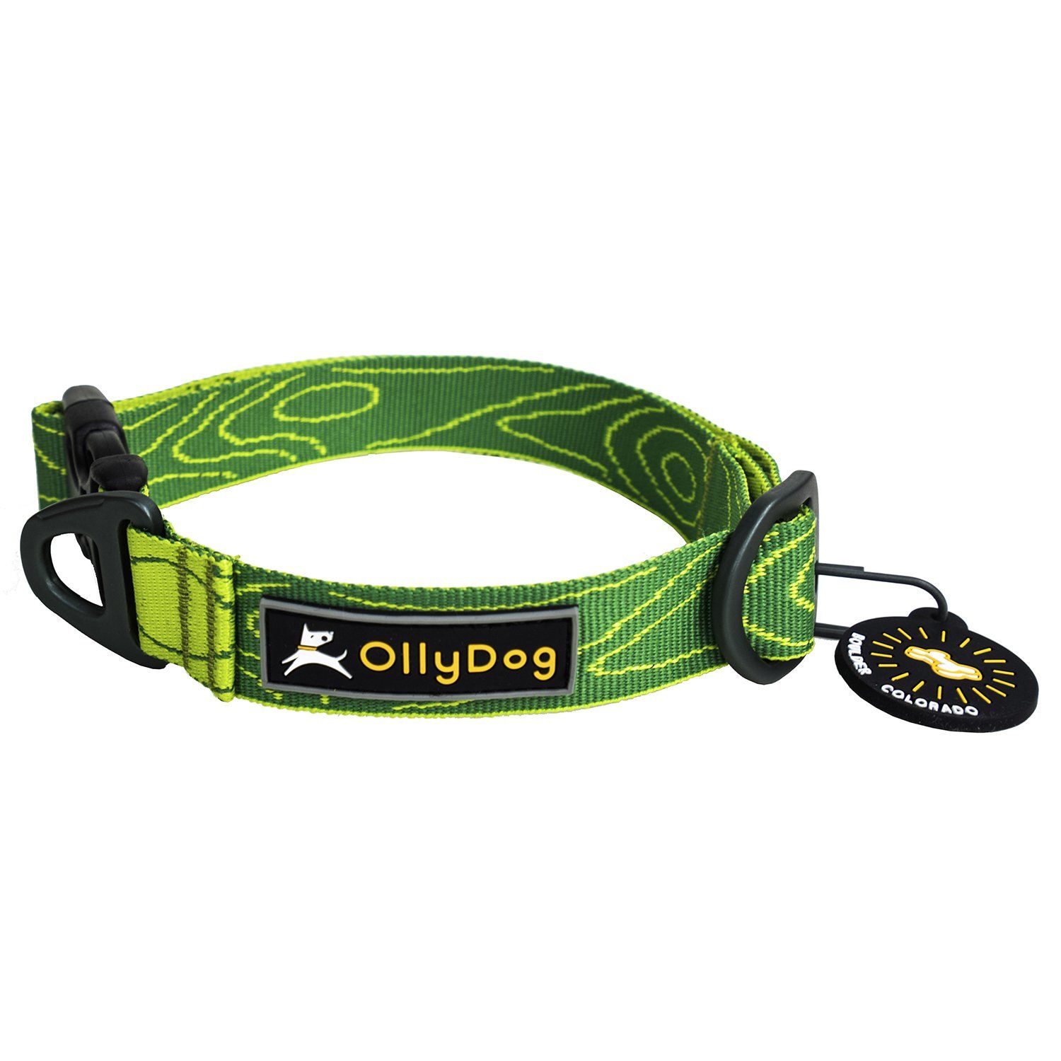 OllyDog Flagstaff Collar  Sage Bark