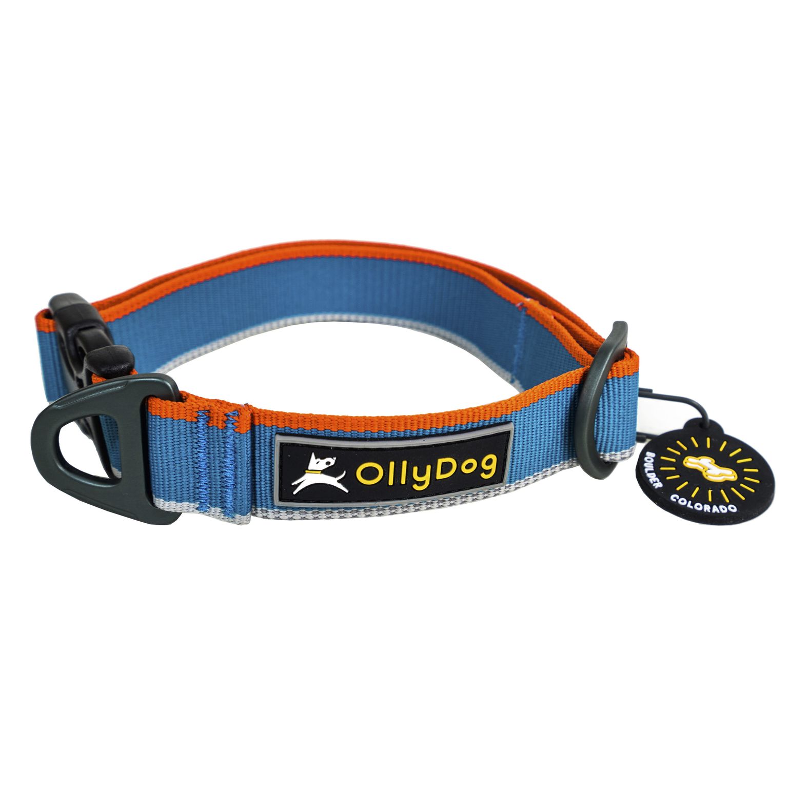 OllyDog Urban Trail Reflective Collar Air Blue