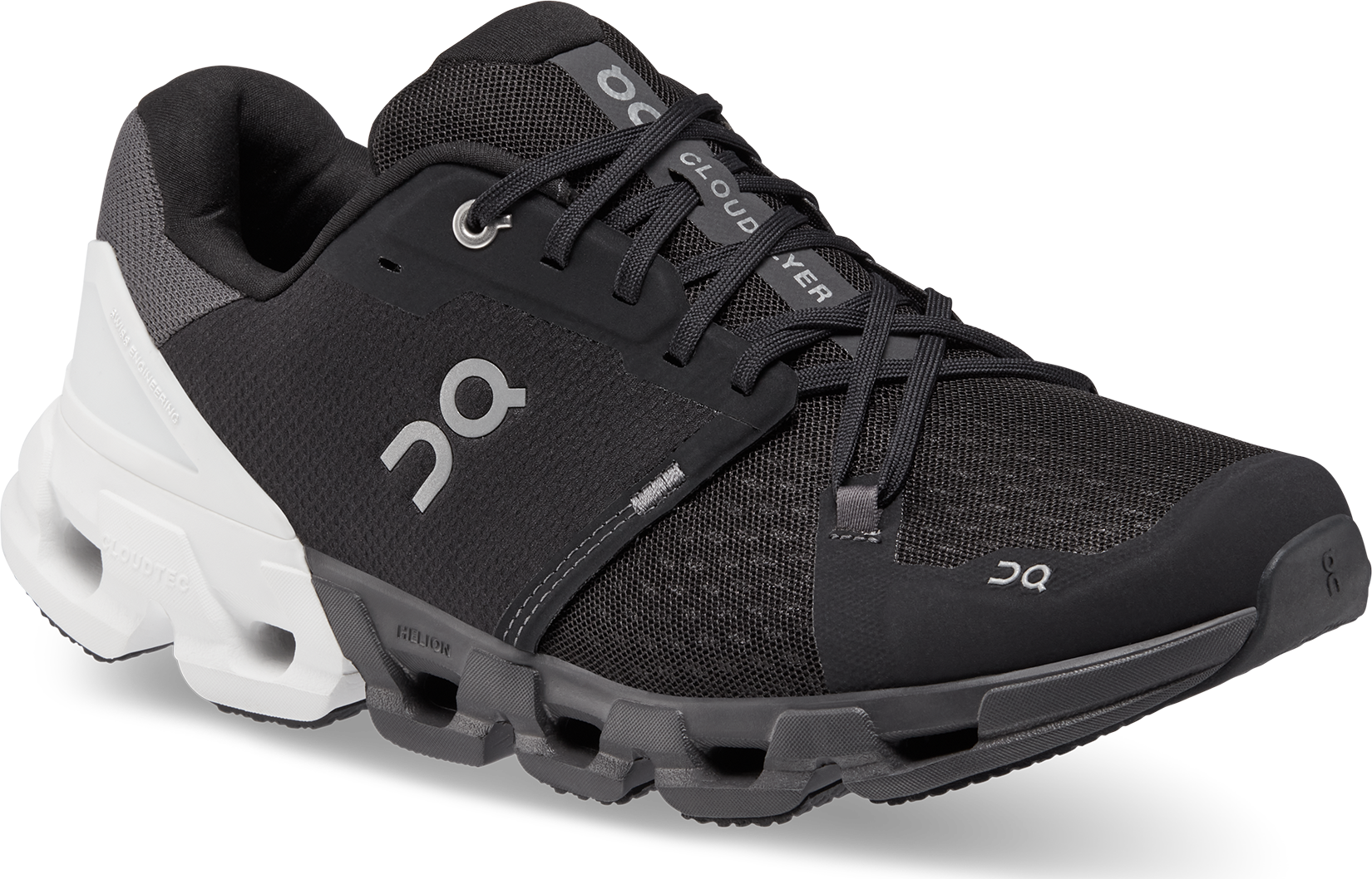 On Men's Cloudflyer 4 Black - White Träningsskor 40