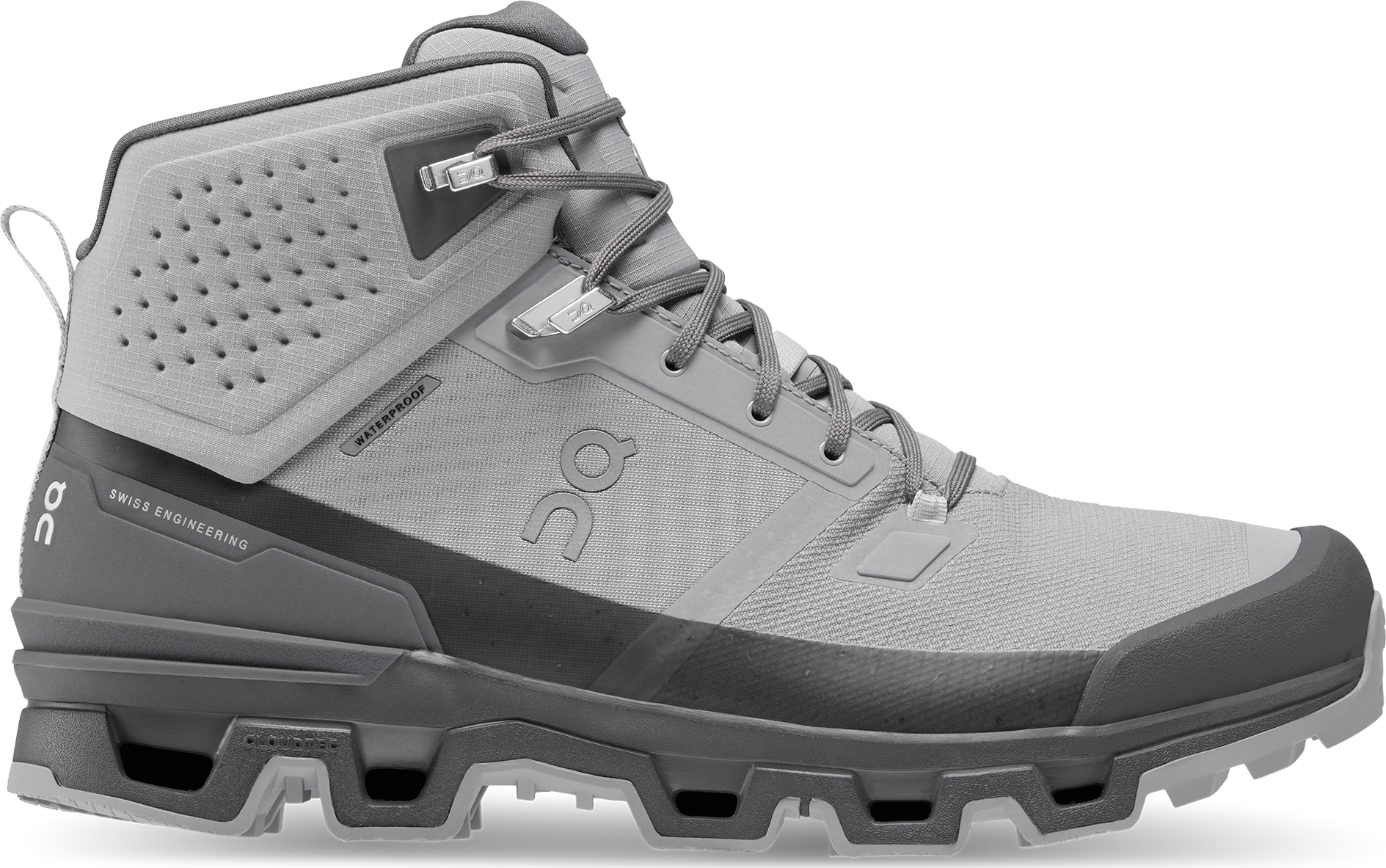 On Men's Cloudrock 2 Waterproof Alloy/Eclipse Vaelluskengät 47