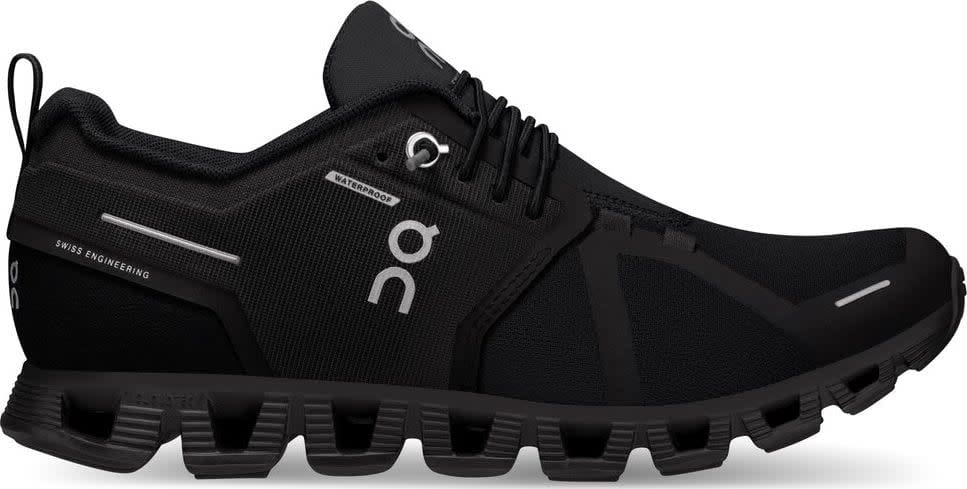 On Women's Cloud 5 Waterproof All Black | Buy On Women's Cloud 5