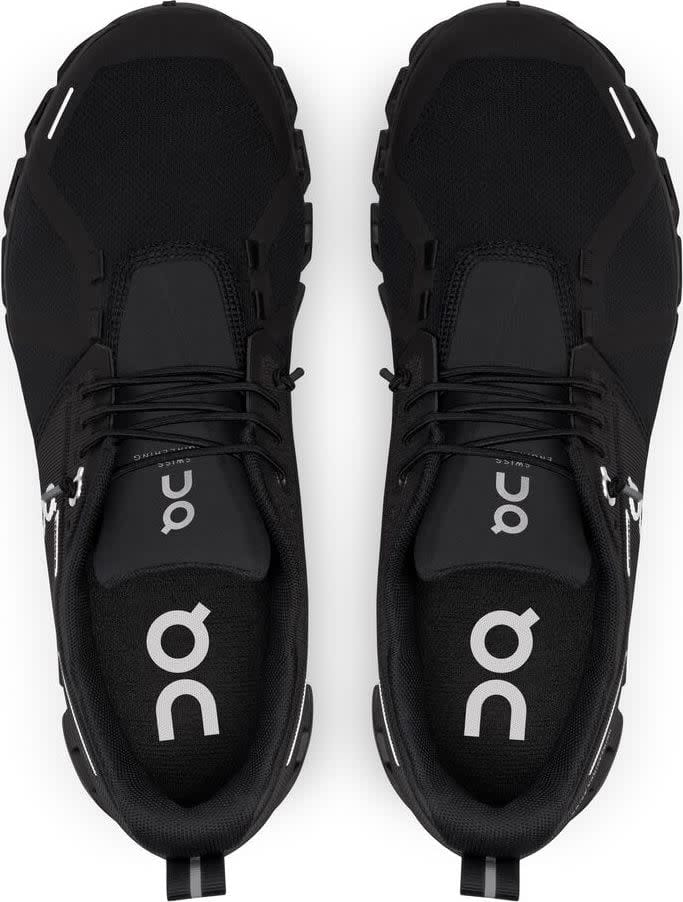 On Women's Cloud 5 Waterproof All Black | Buy On Women's