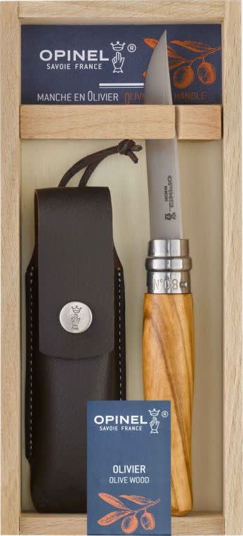 Olive Wood No08 + sheath Olive Wood sheath Opinel