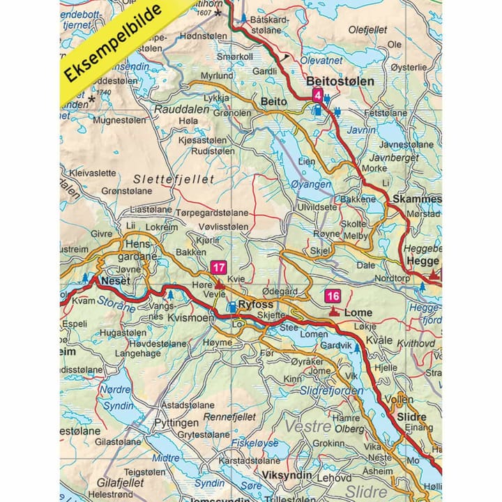 Nordeca Opplevelsesguide Gudbrandsdalen 1:250 000 Ugland IT