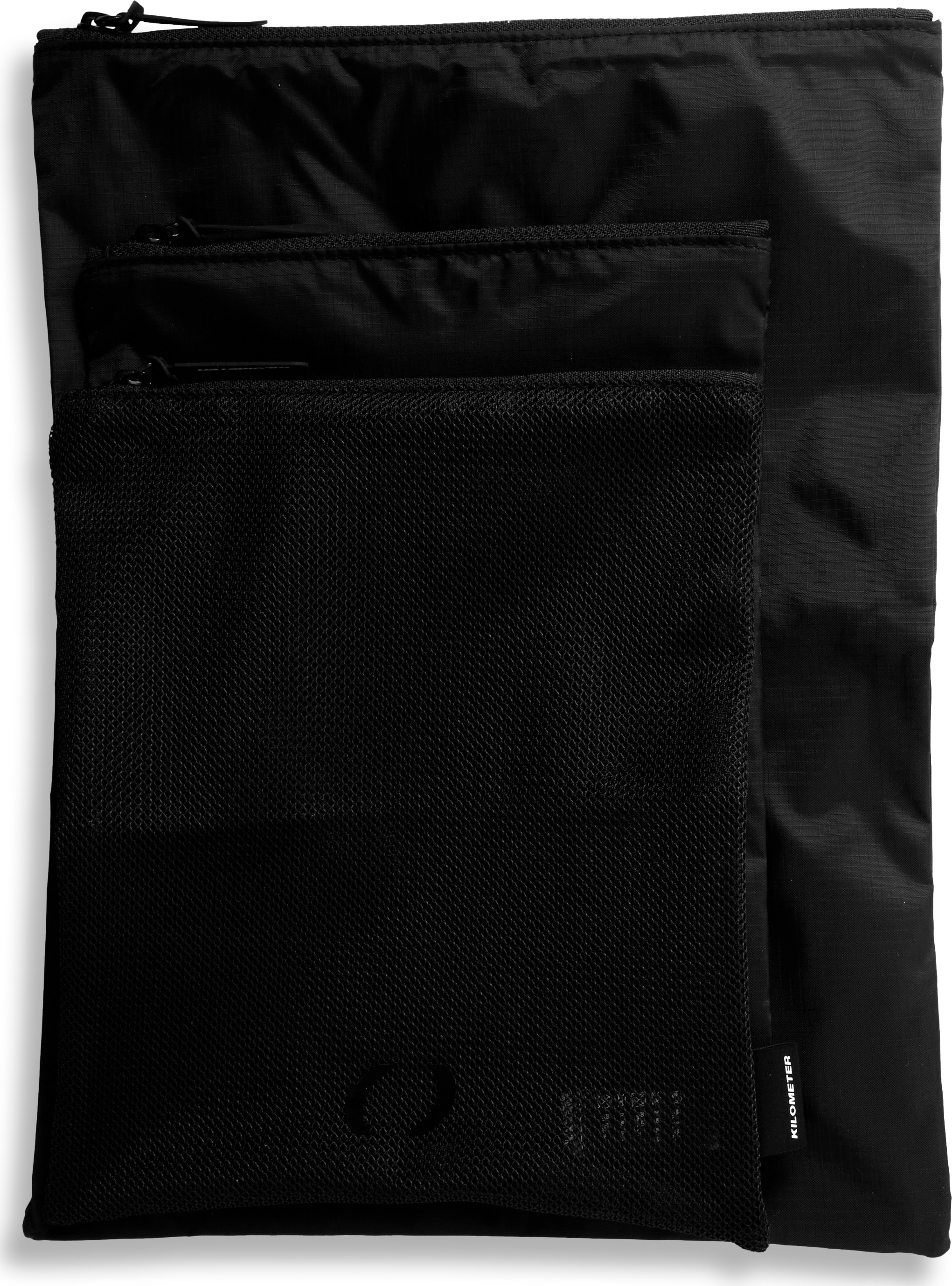 Kilometer Packing Organizers Set Black Pakkeposer OneSize
