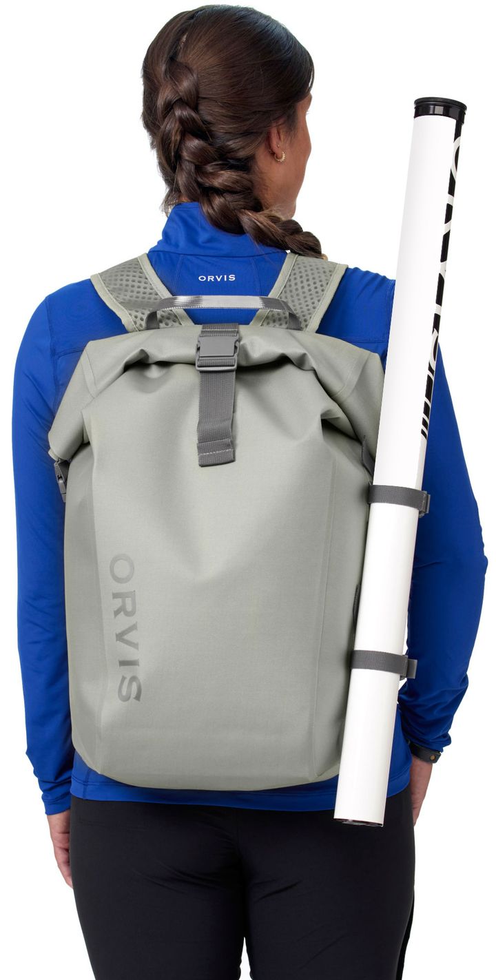 Orvis Pro Waterproof Roll-Top Backpack Cloudburst Orvis