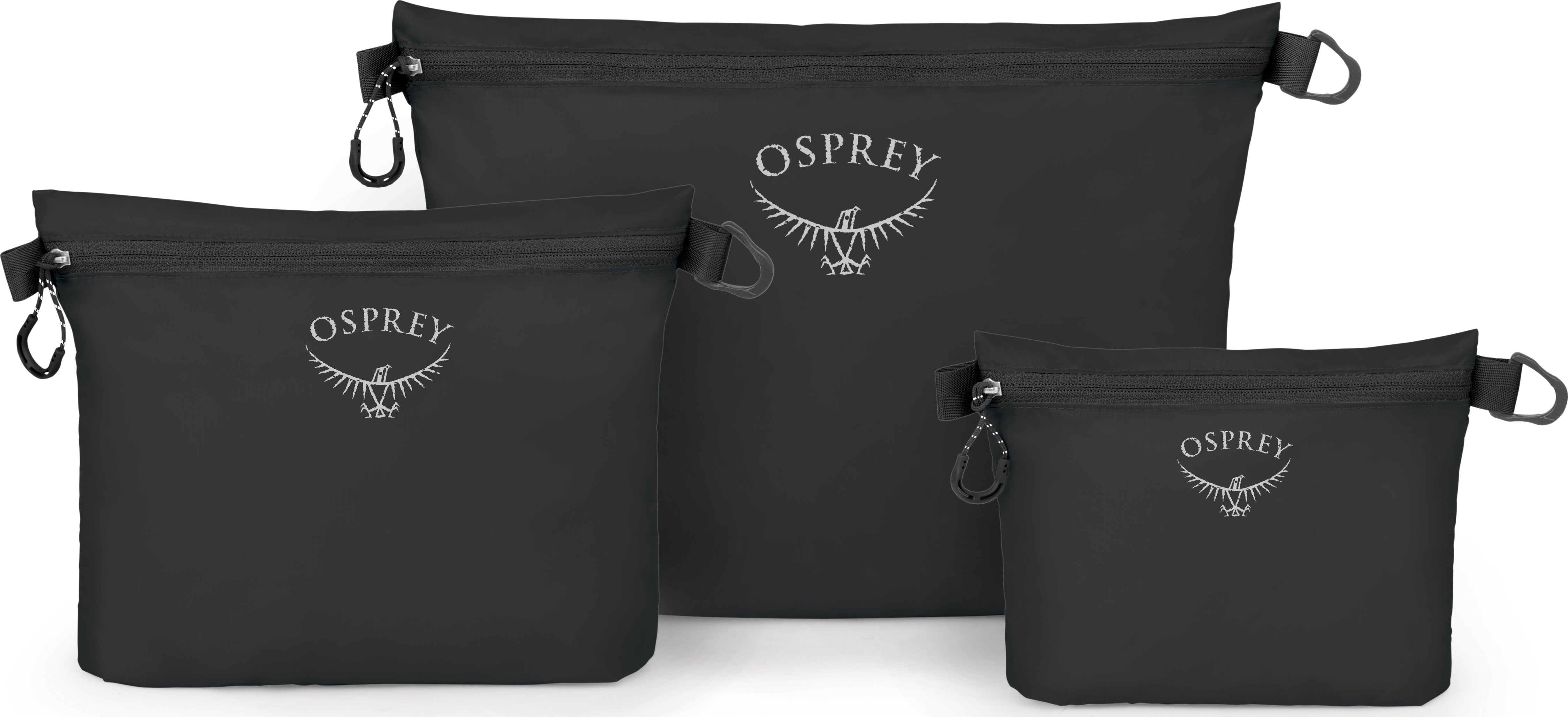 Osprey Ultralight Zipper Sack Set Black Pakkeposer OneSize