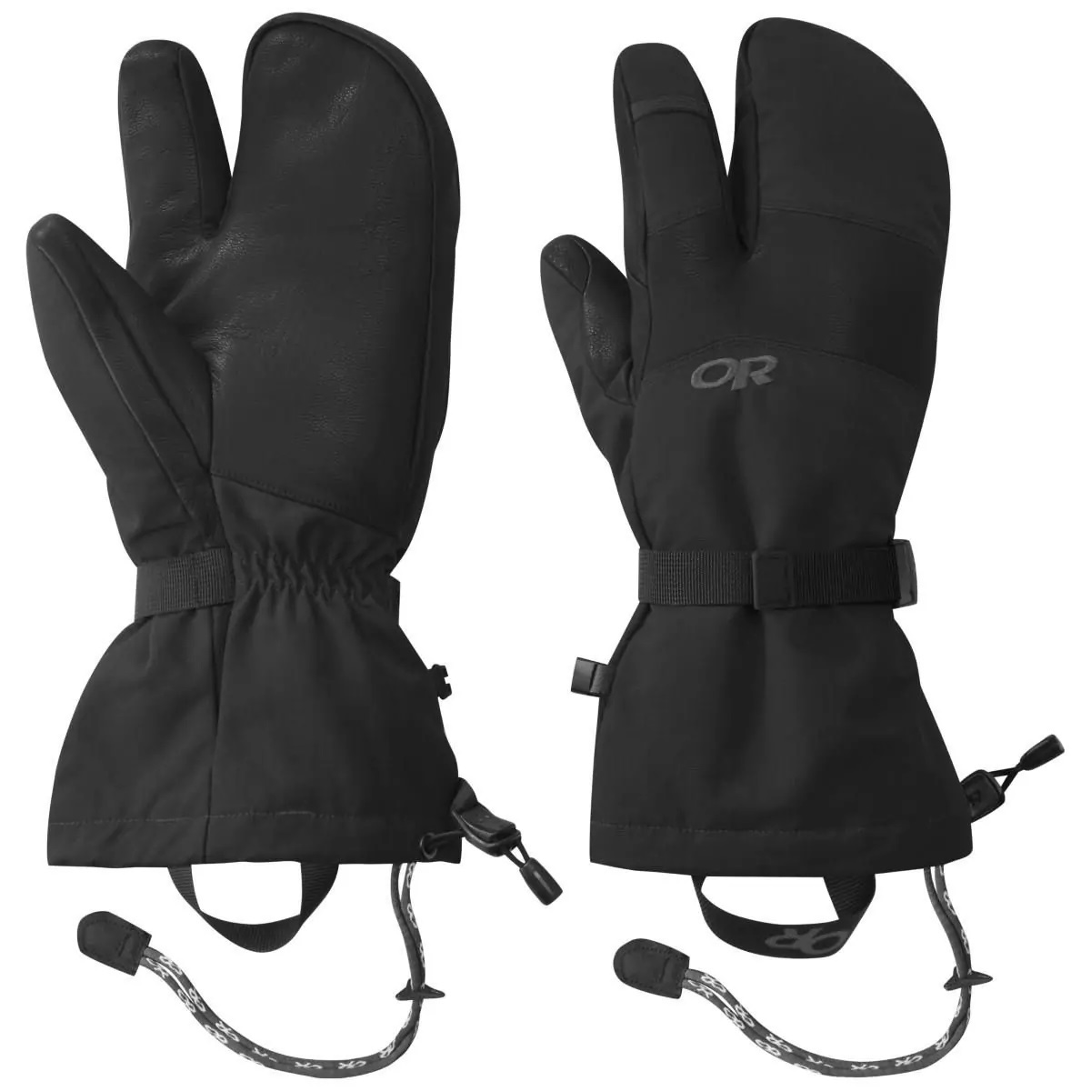 Outdoor Research Men’s Highcamp 3-Finger Gloves Black