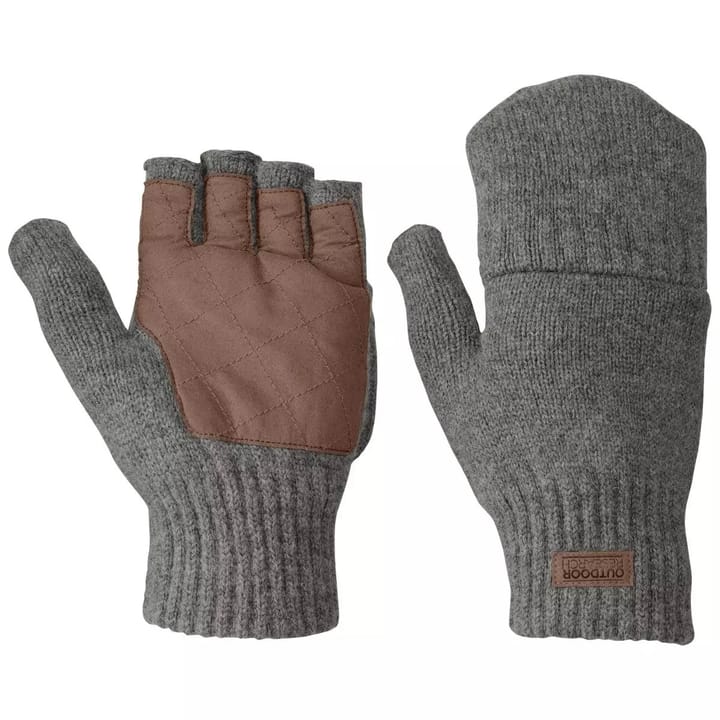 Outdoor Research Men's Lost Coast Fingerless Mitt Pewter Outdoor Research