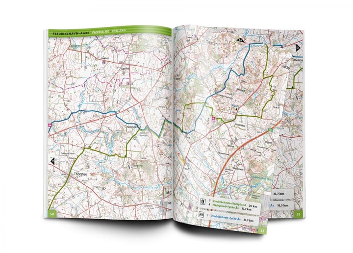 Calazo förlag Outdooratlas Hærvejen 1:50 000 2nd Edition Topographic map Calazo förlag