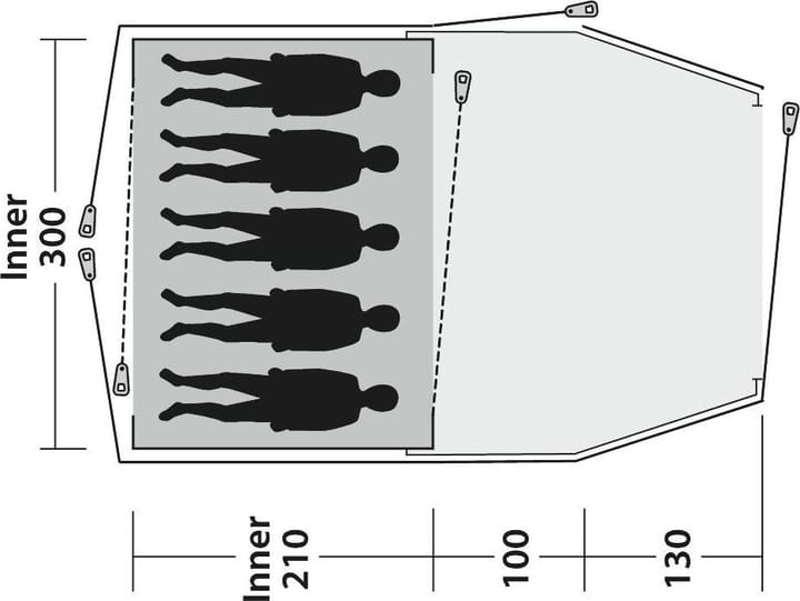 Outwell Cloud 5 Plus Blue Outwell Outwell Cloud 5 Plus Blue Outwell