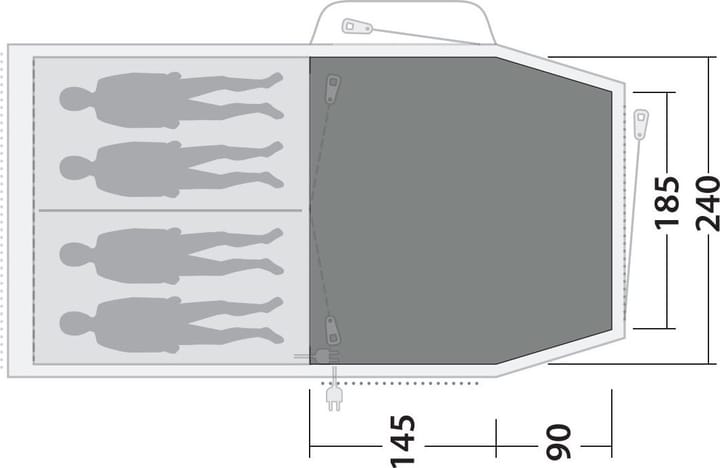 Outwell Flat Woven Carpet Springwood 4 Grey Outwell Outwell Flat Woven Carpet Springwood 4 Grey Outwell