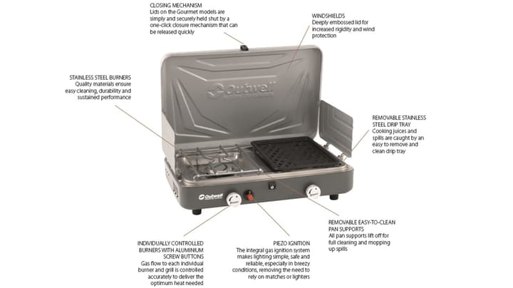 Outwell Jimbo Stove Silver Grey Outwell Outwell Jimbo Stove Silver Grey Outwell