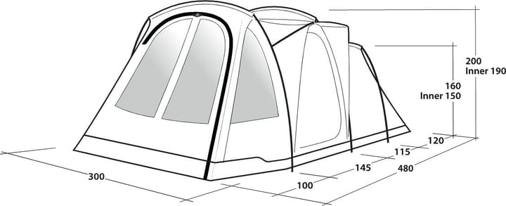 Outwell Springwood 5SG Blue Outwell Outwell Springwood 5SG Blue Outwell