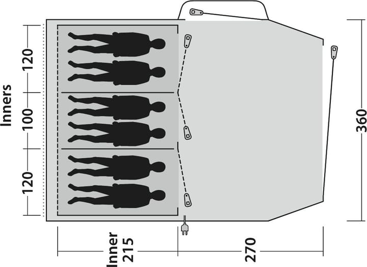 Outwell Springwood 6SG Blue Outwell
